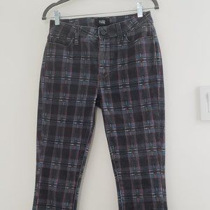 Paige Plaid Jeans size 28